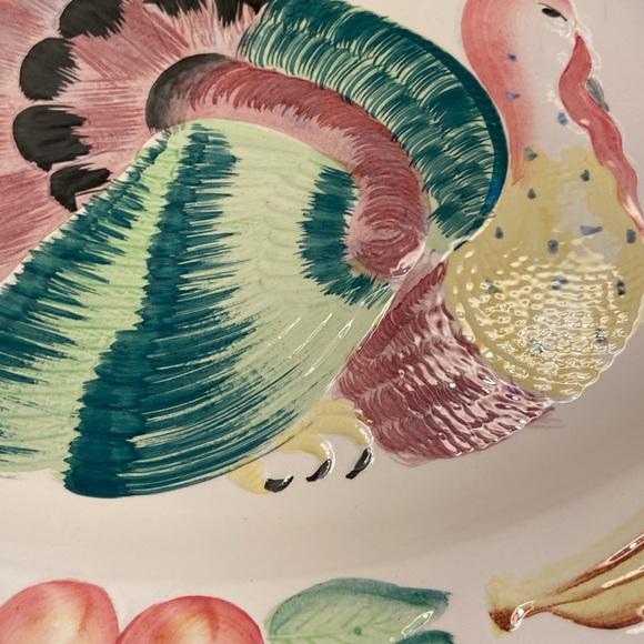 Vintage MCM turkey platter great for holiday meals or entertaining at home - Picture 5 of 9